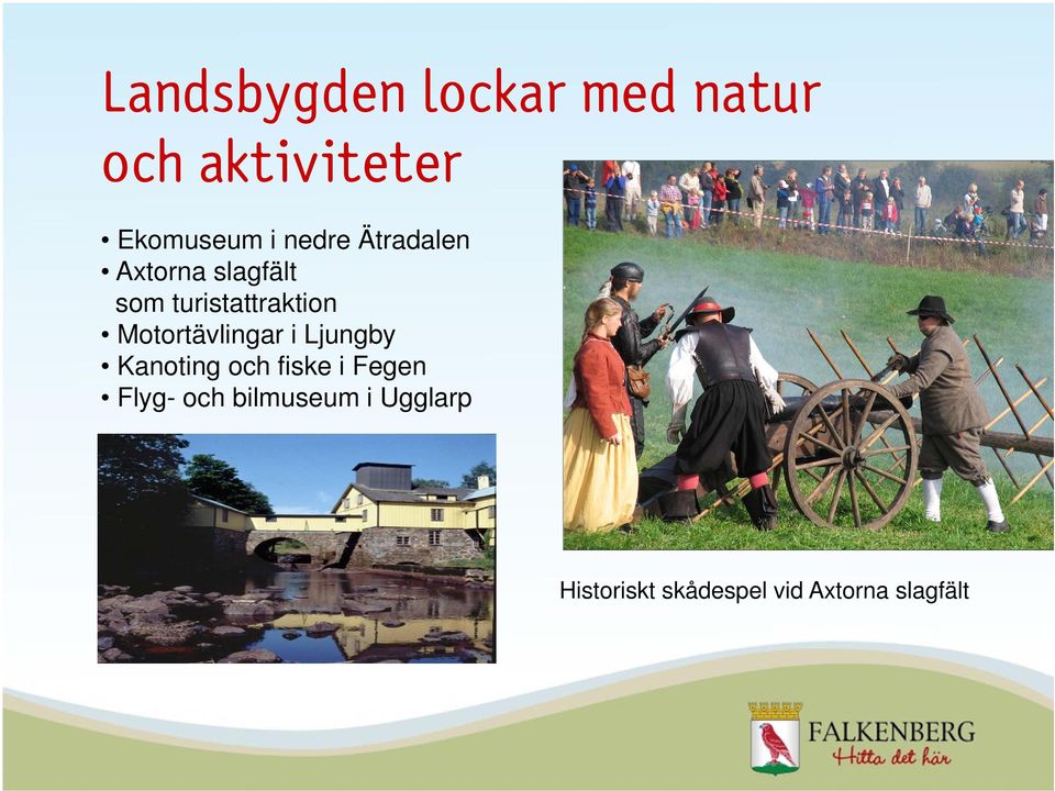 Motortävlingar i Ljungby Kanoting och fiske i Fegen Flyg-