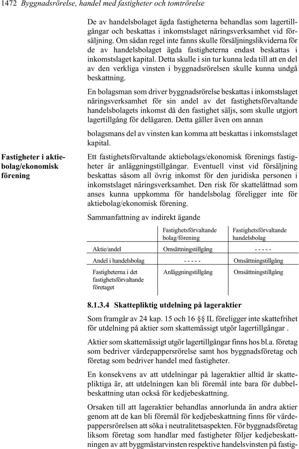 Detta skulle i sin tur kunna leda till att en del av den verkliga vinsten i byggnadsrörelsen skulle kunna undgå beskattning.