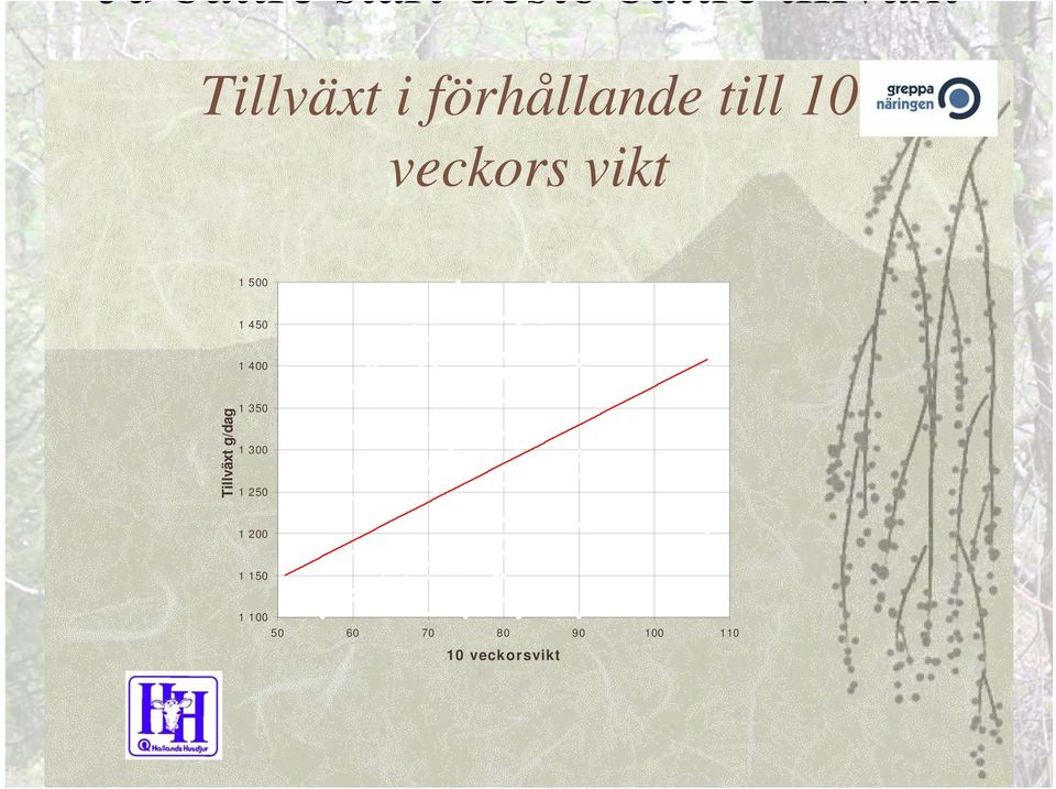 vikt 1 5 1 45 1 4 Tillväxt g/dag 1 35 1