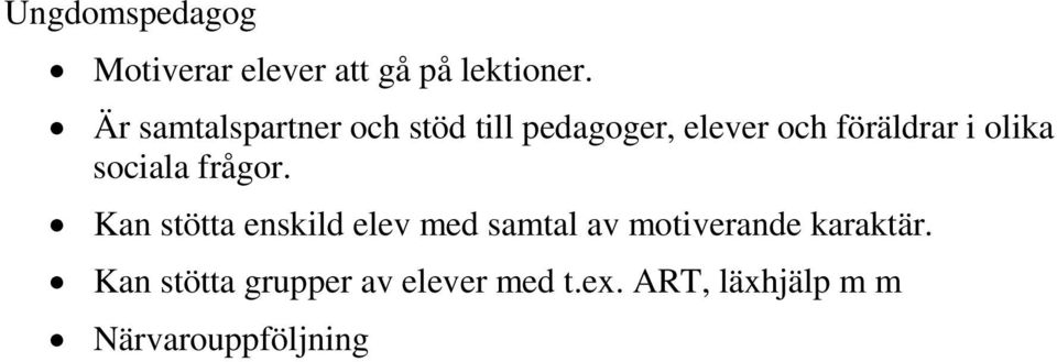 olika sociala frågor.