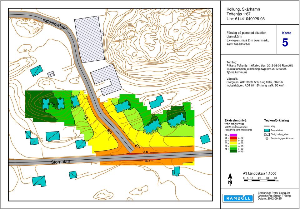 ar, Storgatan: parkeringsytor ÅDT 3059, etc 5 % so tung hård trafik, ark, k/h övrig ark juk : ÅDT 841 5% tung trafik,