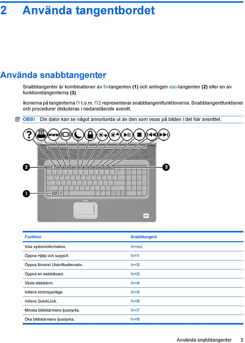 Din dator kan se något annorlunda ut än den som visas på bilden i det här avsnittet. Funktion Visa systeminformation. Öppna Hjälp och support. Öppna fönstret Utskriftsalternativ.