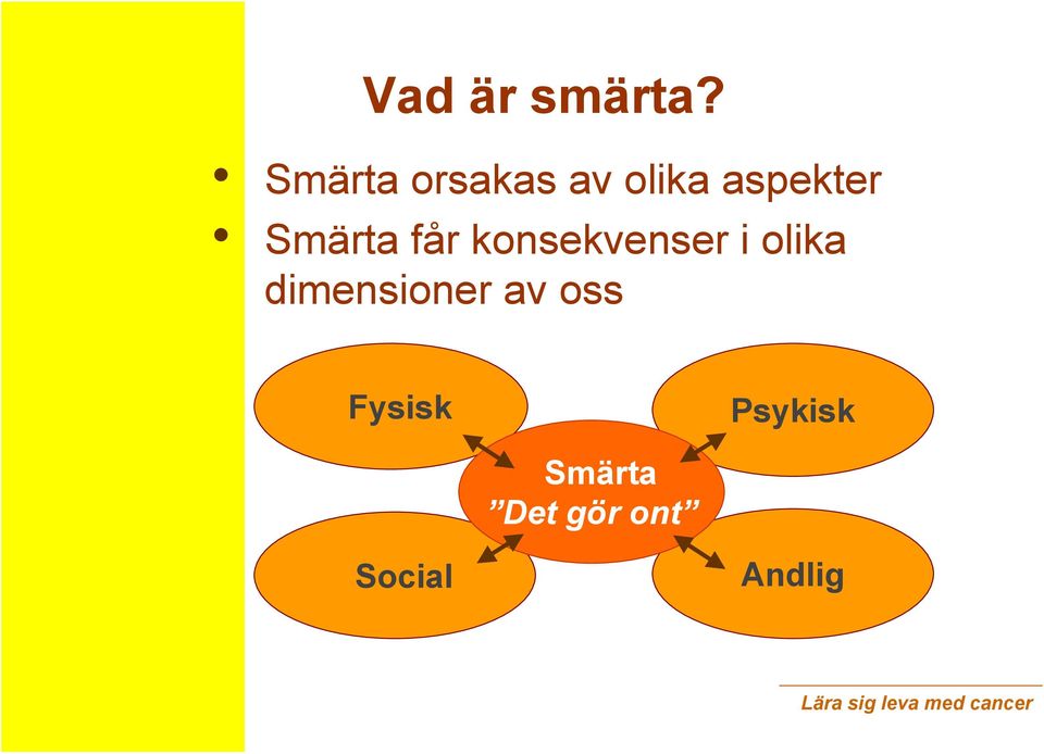 Smärta får konsekvenser i olika