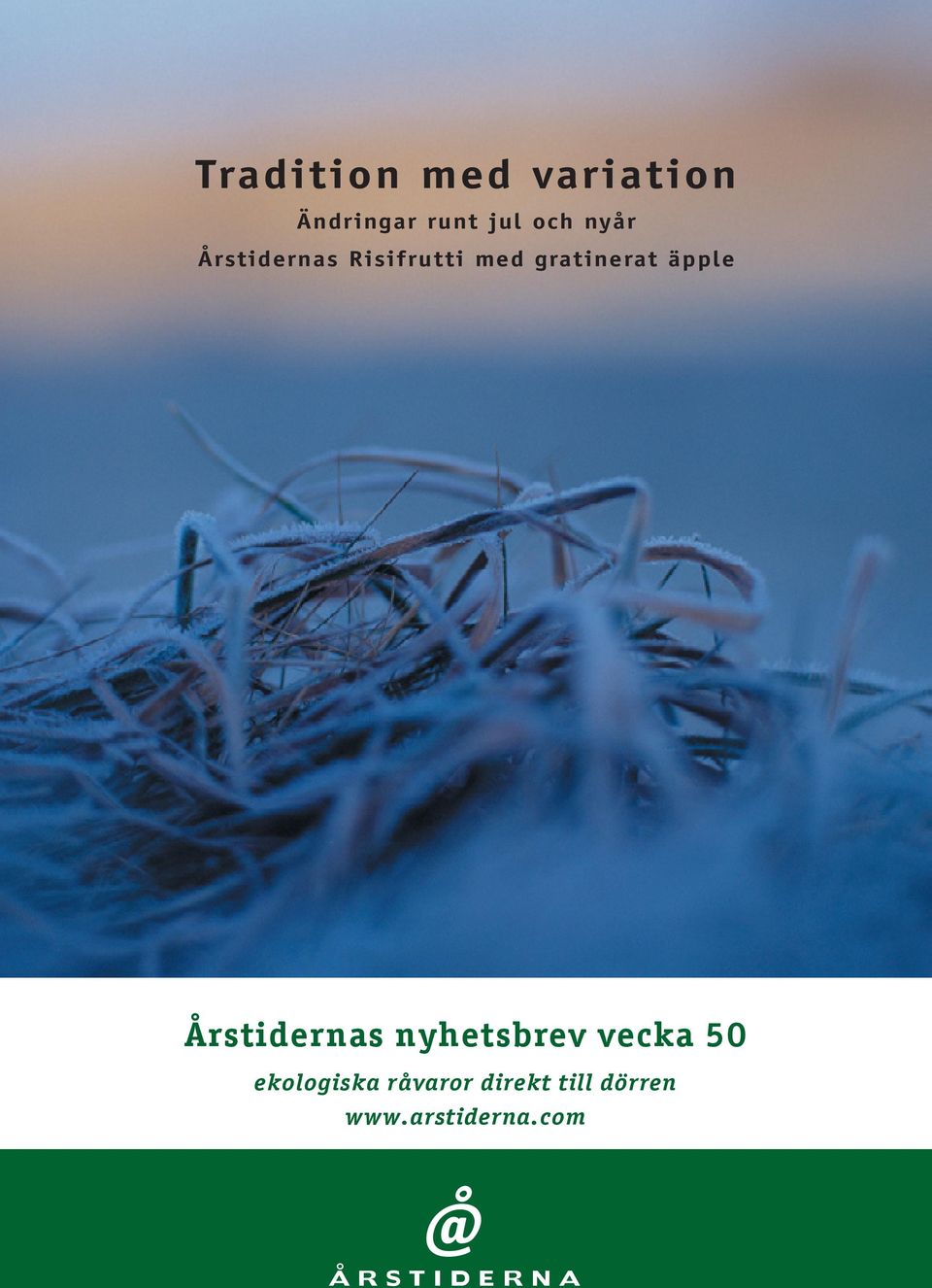nyhetsbrev vecka 50 ekologiska råvaror direkt till dörren