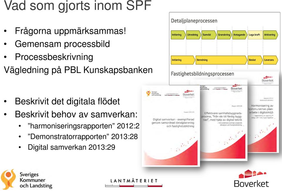 Kunskapsbanken Beskrivit det digitala flödet Beskrivit behov av