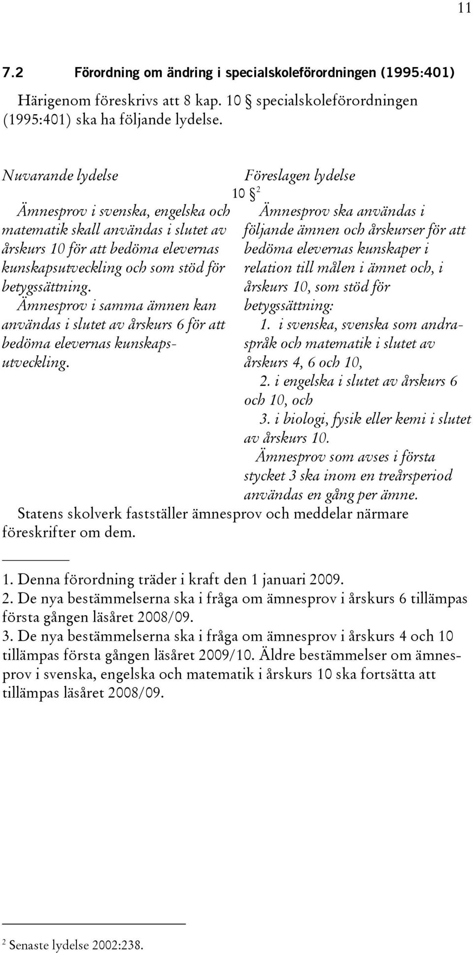 Ämnesprov i samma ämnen kan användas i slutet av årskurs 6 för att bedöma elevernas kunskapsutveckling.