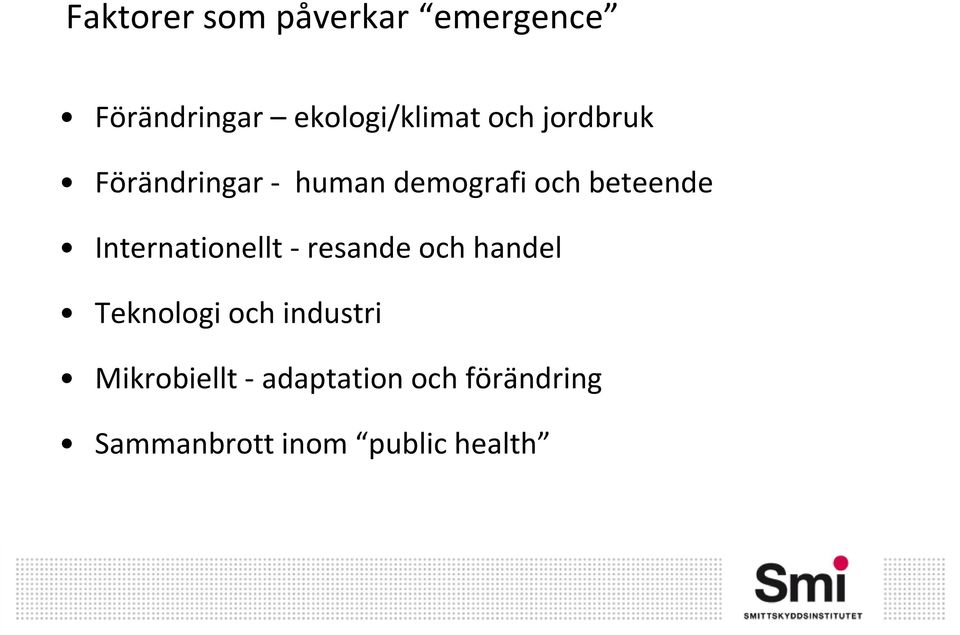 Internationellt - resande och handel Teknologi och industri