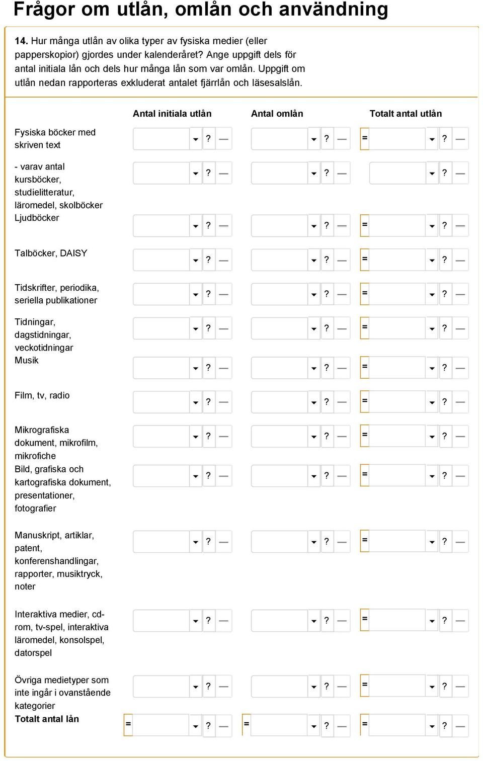 Uppgift om utlån nedan rapporteras exkluderat antalet fjärrlån och läsesalslån.