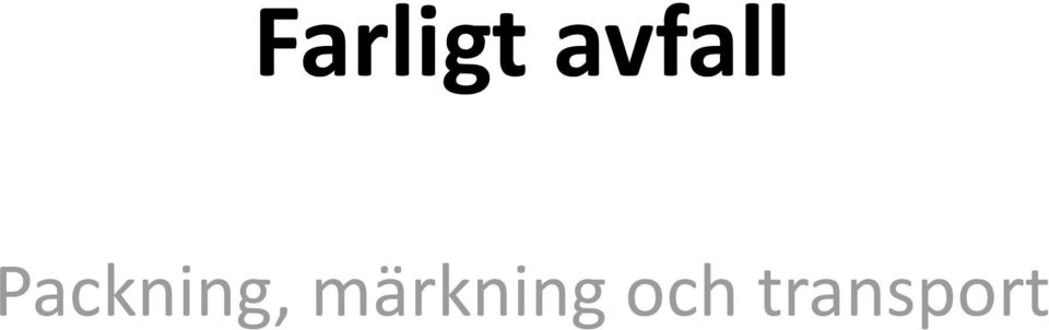 Packning,