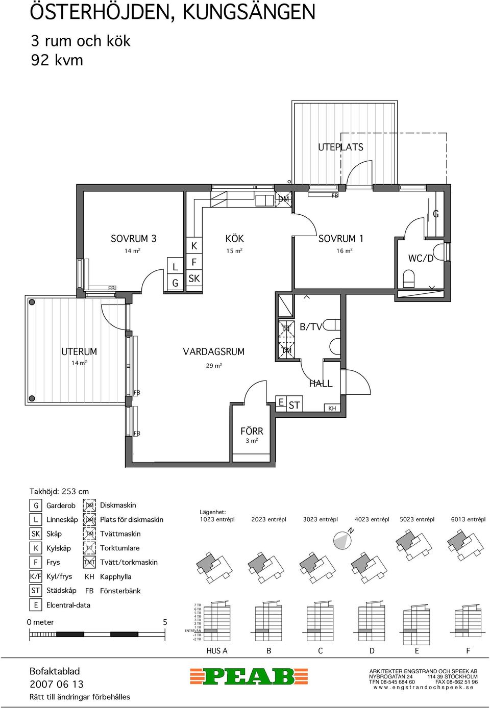 cm arderob inneskåp ylskåp rys () T iskmaskin / ÖRR ägenhet: 1023 entrépl 2023 entrépl 3023 entrépl 4023 entrépl 5023 entrépl 6013