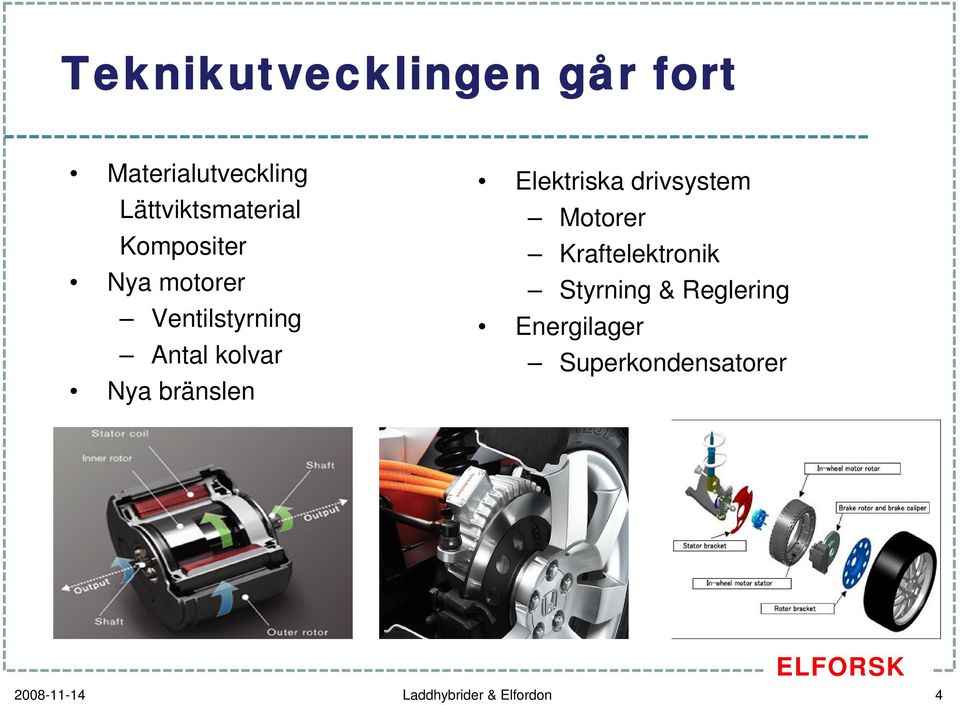 Elektriska drivsystem Motorer Kraftelektronik Styrning &