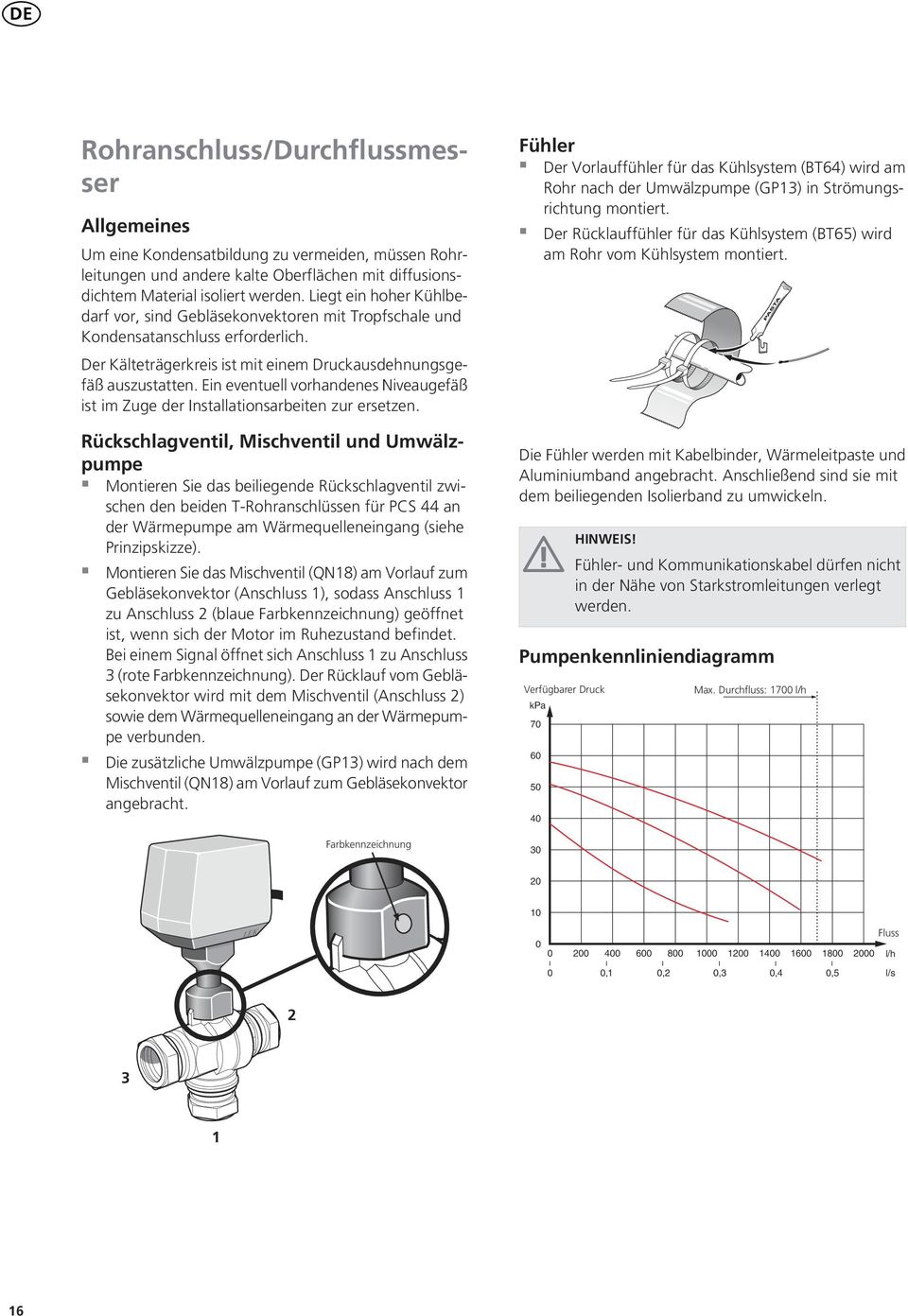 Ein eventuell vorhandenes Niveaugefäß ist im Zuge der Installationsarbeiten zur ersetzen.