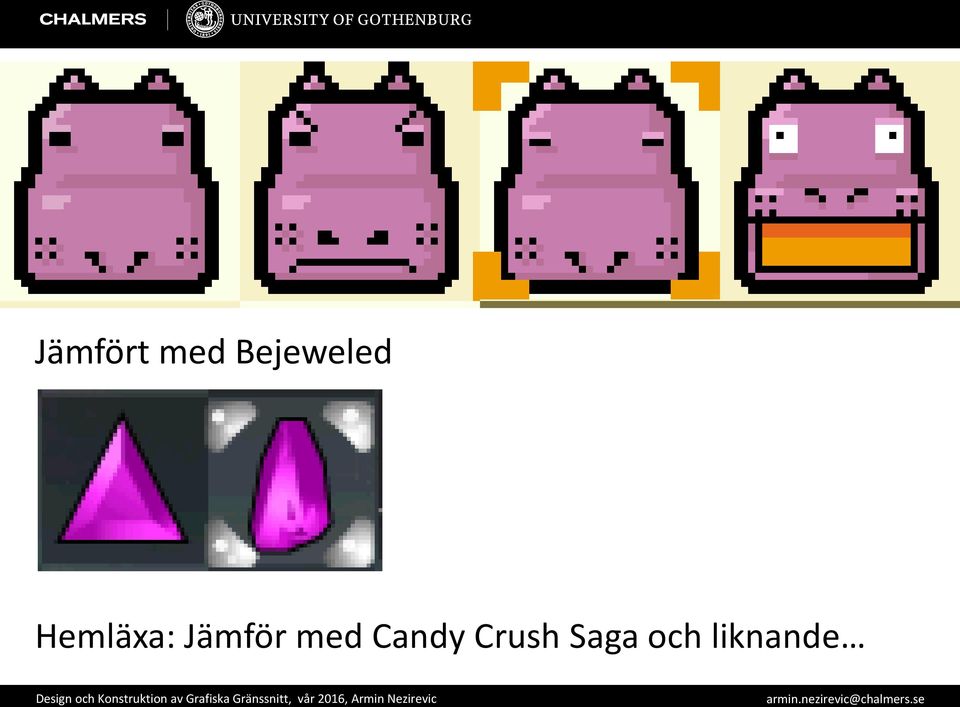 Hemläxa: Jämför