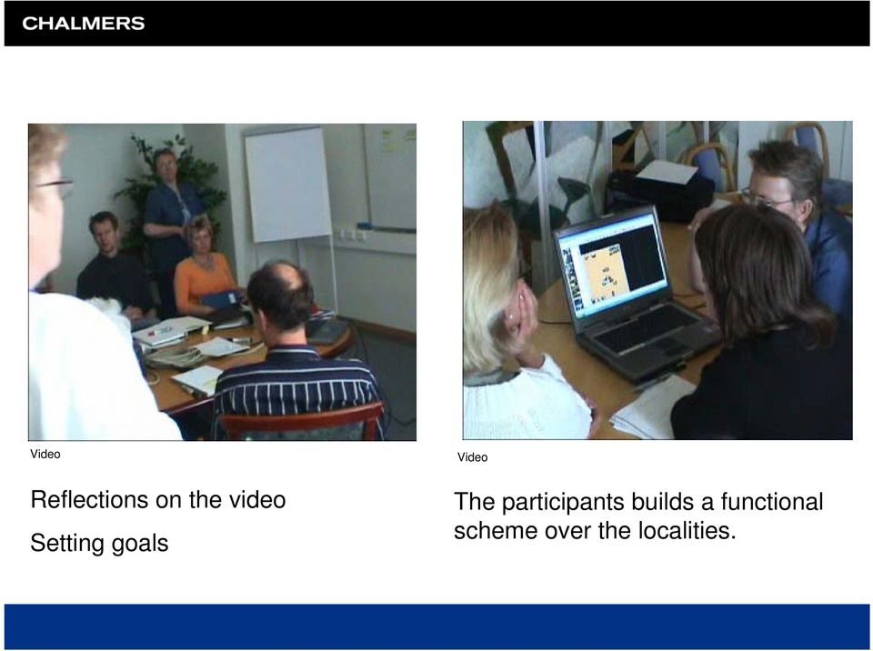 The participants builds a