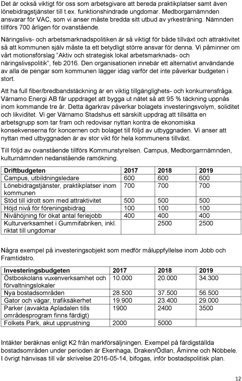 Näringslivs- och arbetsmarknadspolitiken är så viktigt för både tillväxt och attraktivitet så att kommunen själv måste ta ett betydligt större ansvar för denna.