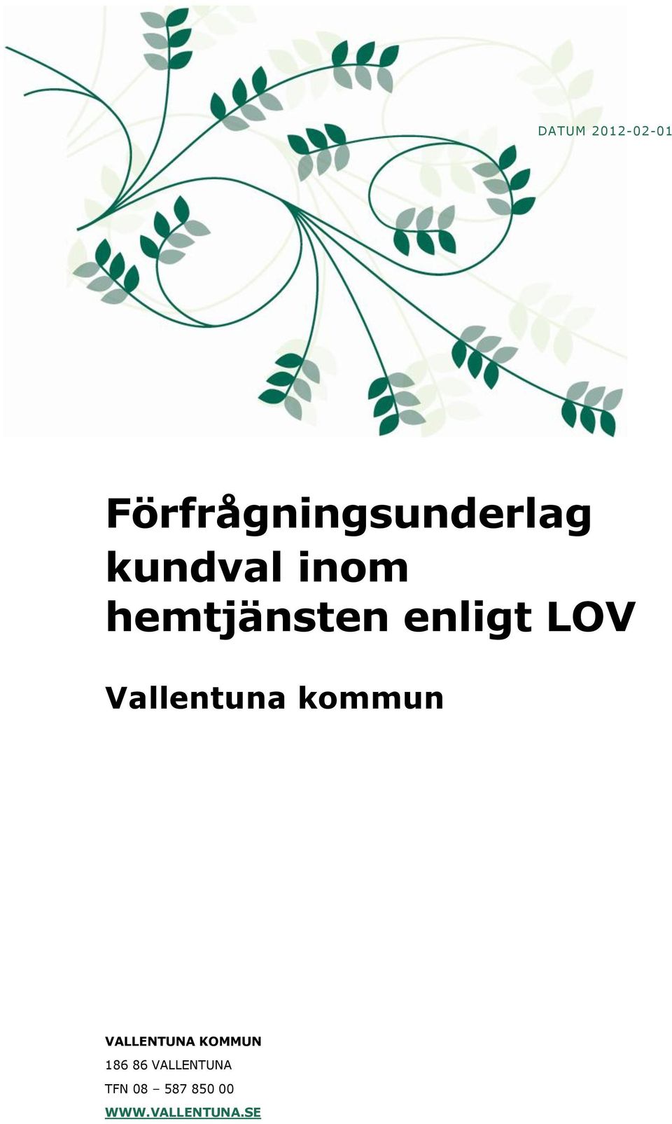 Vallentuna kommun VALLENTUNA KOMMUN 186