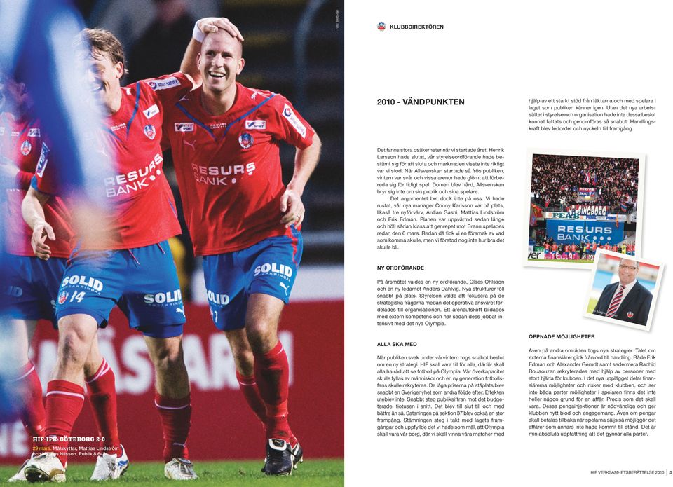 Det fanns stora osäkerheter när vi startade året. Henrik Larsson hade slutat, vår styrelseordförande hade bestämt sig för att sluta och marknaden visste inte riktigt var vi stod.