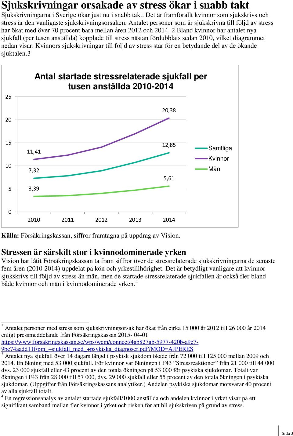 Antalet personer som är sjukskrivna till följd av stress har ökat med över 70 procent bara mellan åren 2012 och 2014.