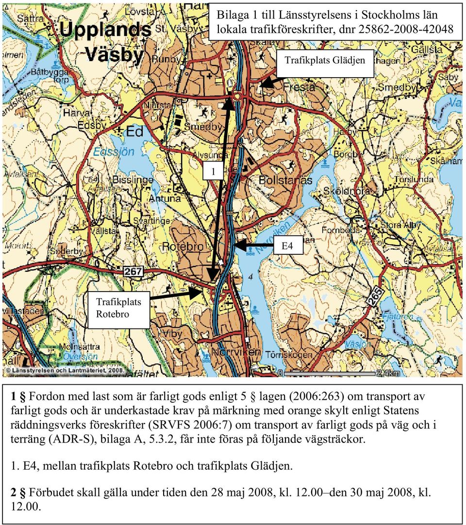 E4 Trafikplats Rotebro 1.