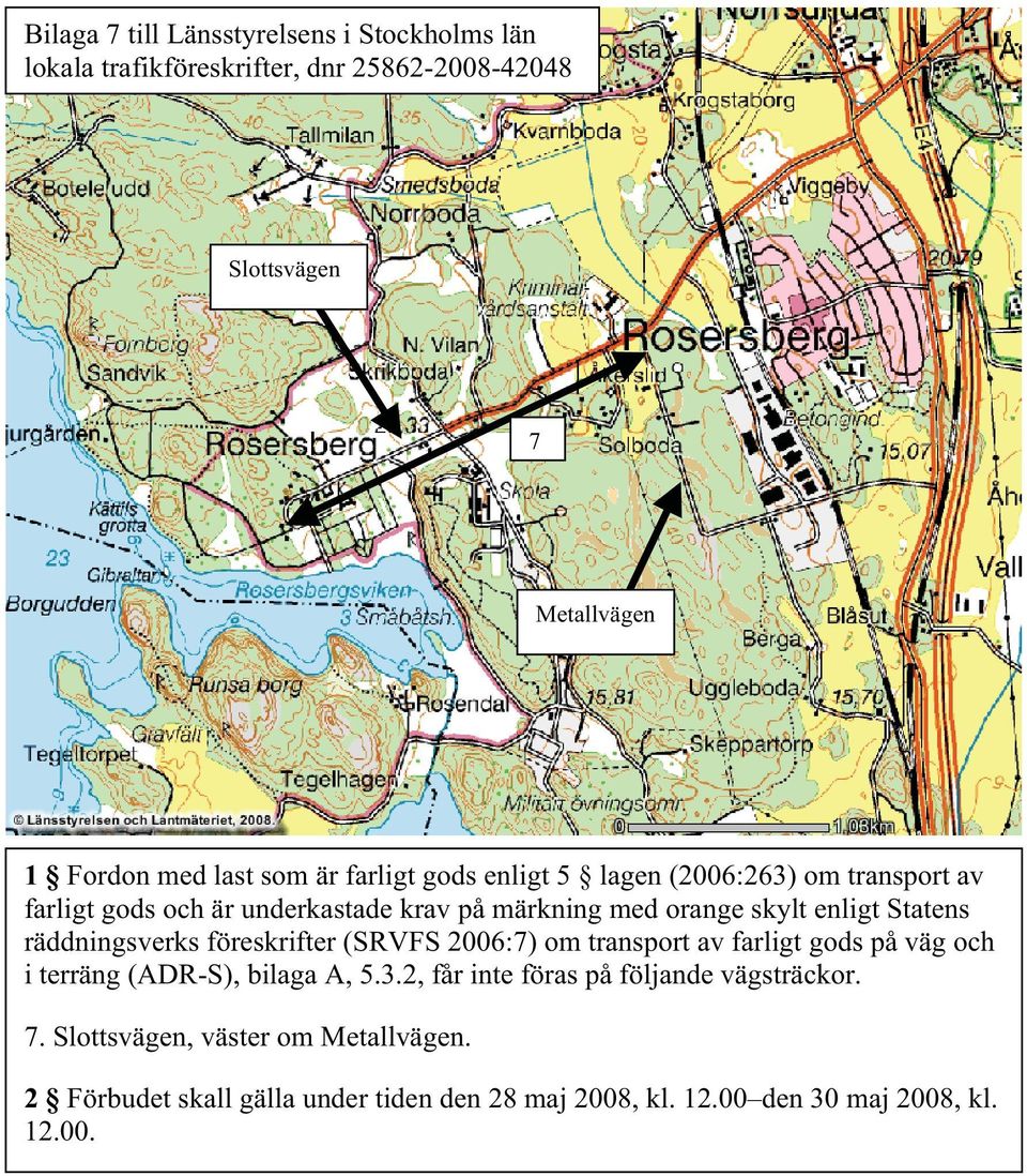 föreskrifter (SRVFS 2006:7) om transport av