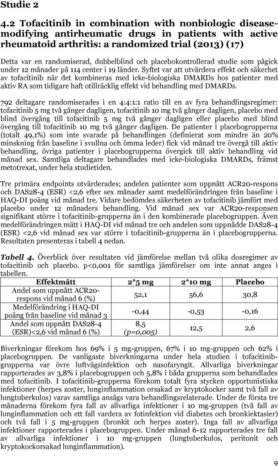 och placebokontrollerad studie som pågick under 12 månader på 114 center i 19 länder.