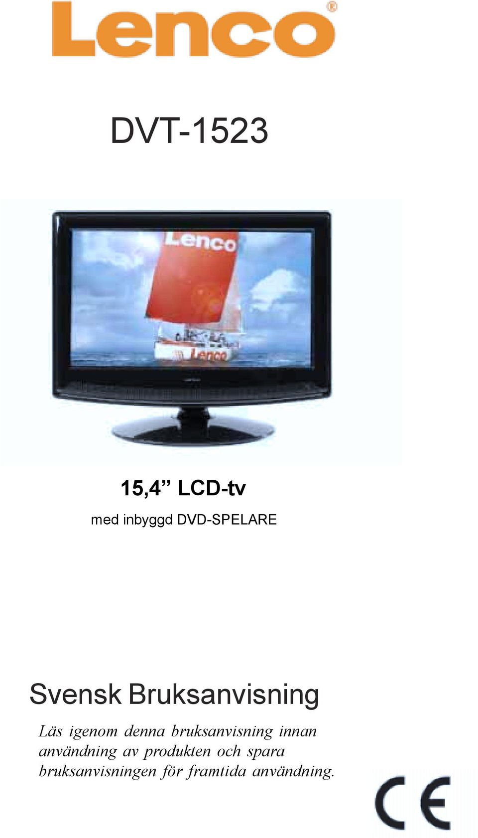 DVT ,4 LCD-tv. med inbyggd DVD-SPELARE. Svensk Bruksanvisning - PDF Gratis  nedladdning