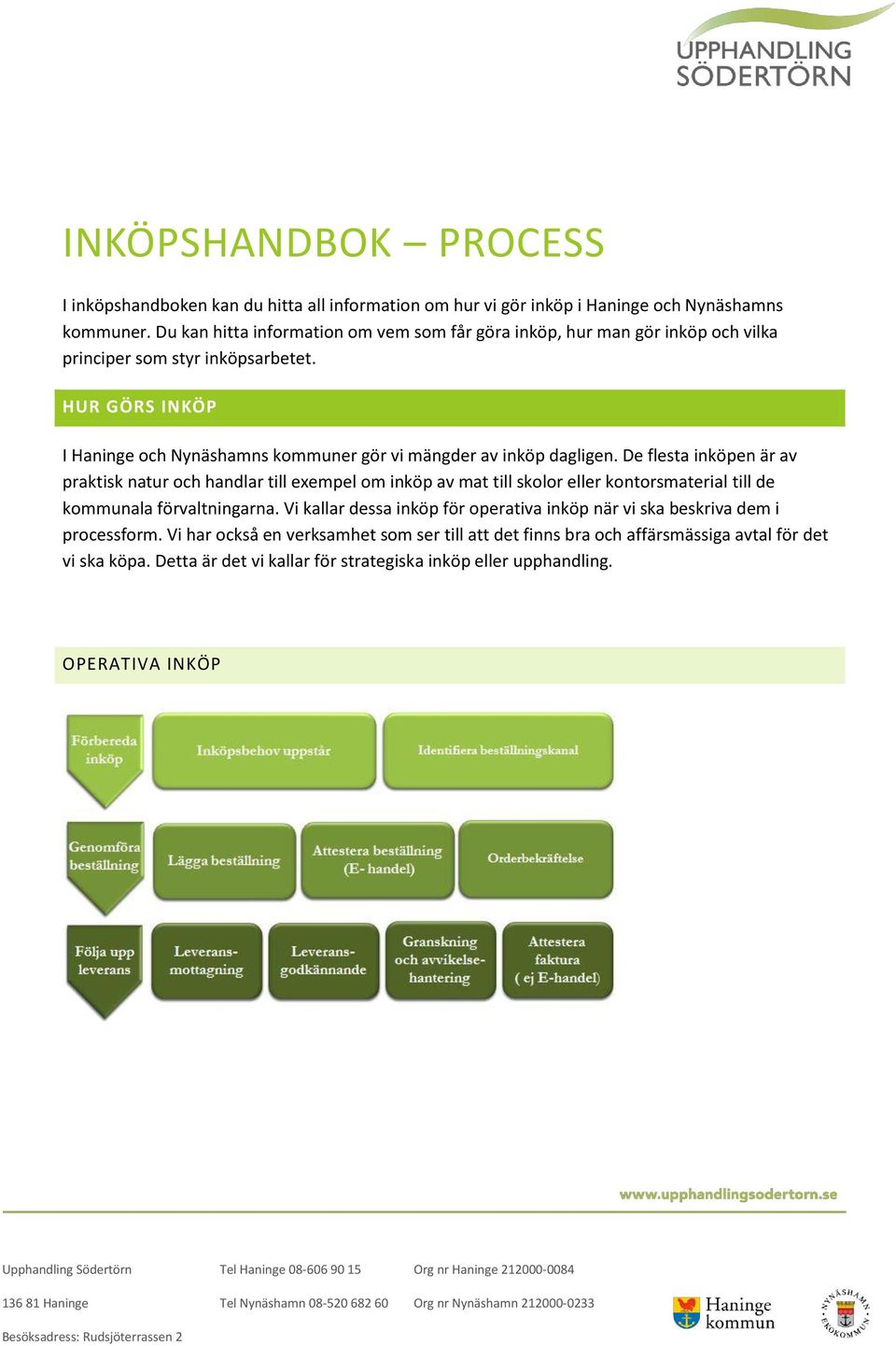 De flesta inköpen är av praktisk natur och handlar till exempel om inköp av mat till skolor eller kontorsmaterial till de kommunala förvaltningarna.