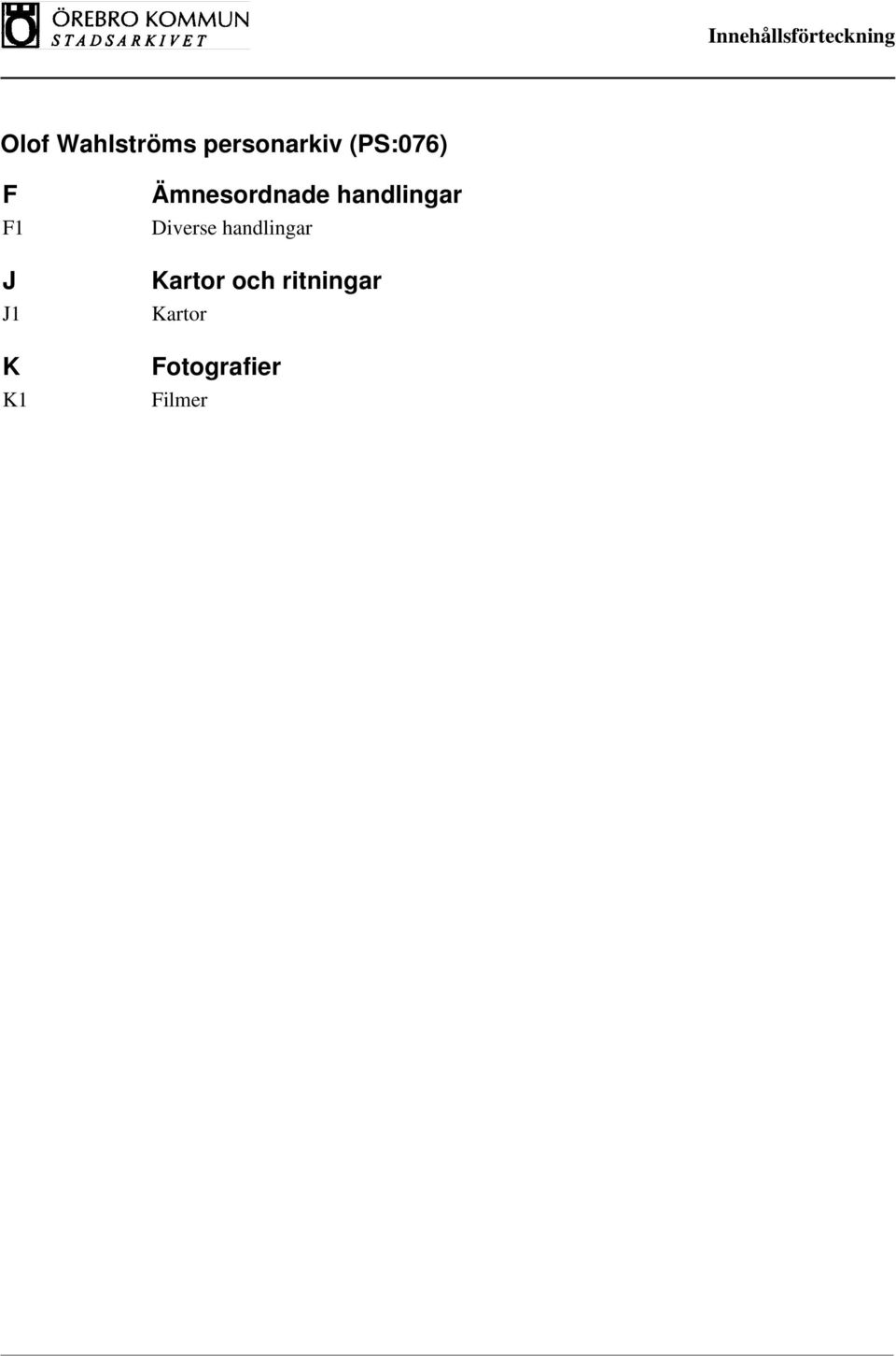Diverse handlingar Kartor och