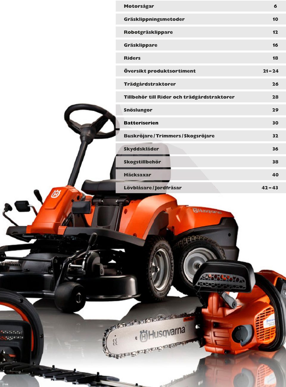 snöslungor Batteriserien Buskröjare / trimmers / skogsröjare skyddskläder
