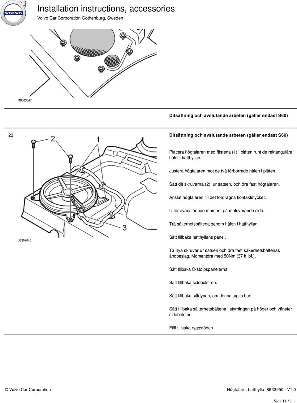 Högtalare, hatthylla - PDF Free Download