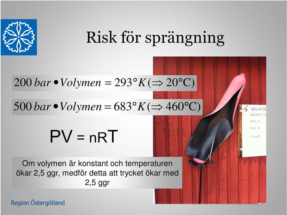 volymen är konstant och temperaturen ökar