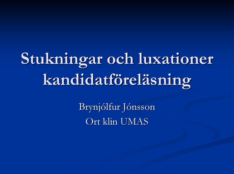 kandidatföreläsning