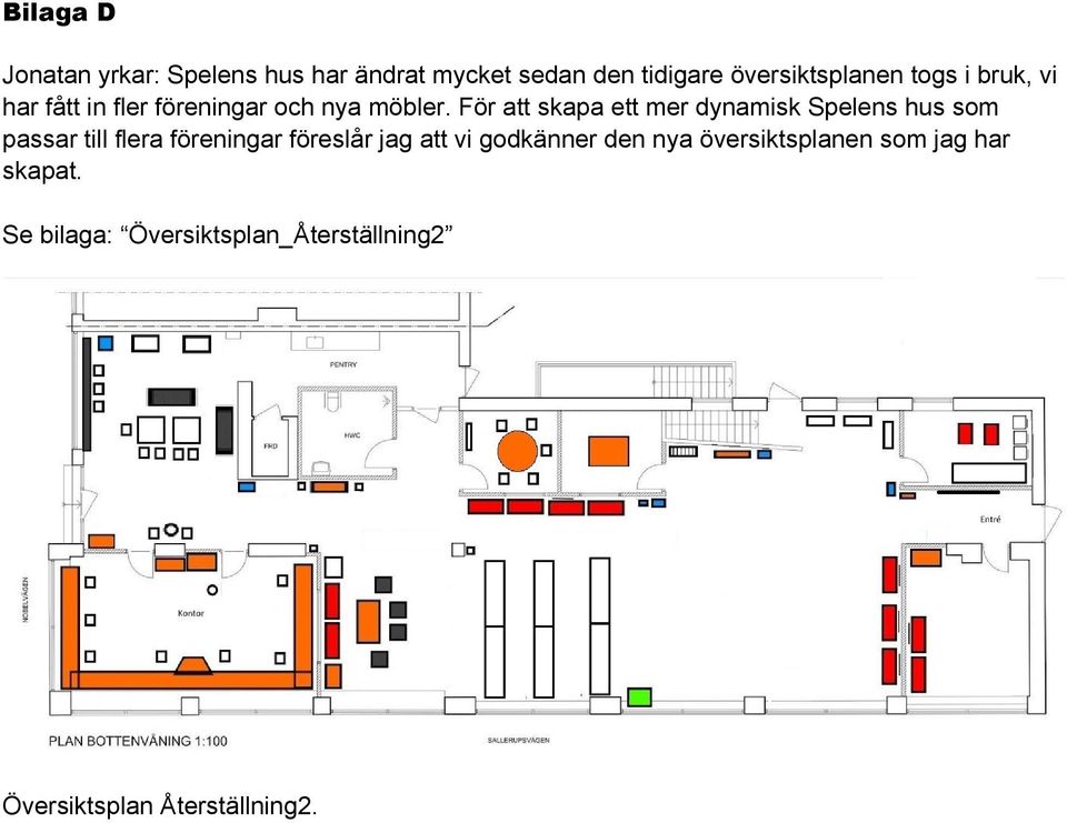 För att skapa ett mer dynamisk Spelens hus som passar till flera föreningar föreslår jag