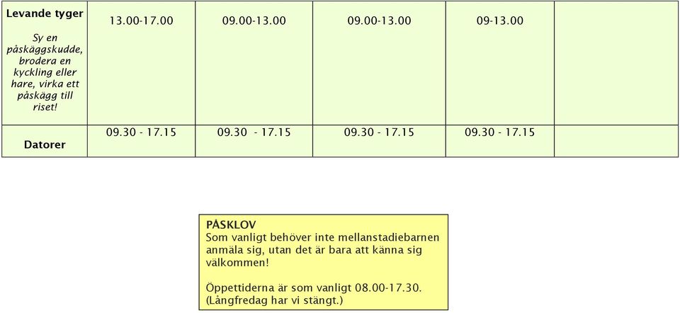 15 09.30-17.