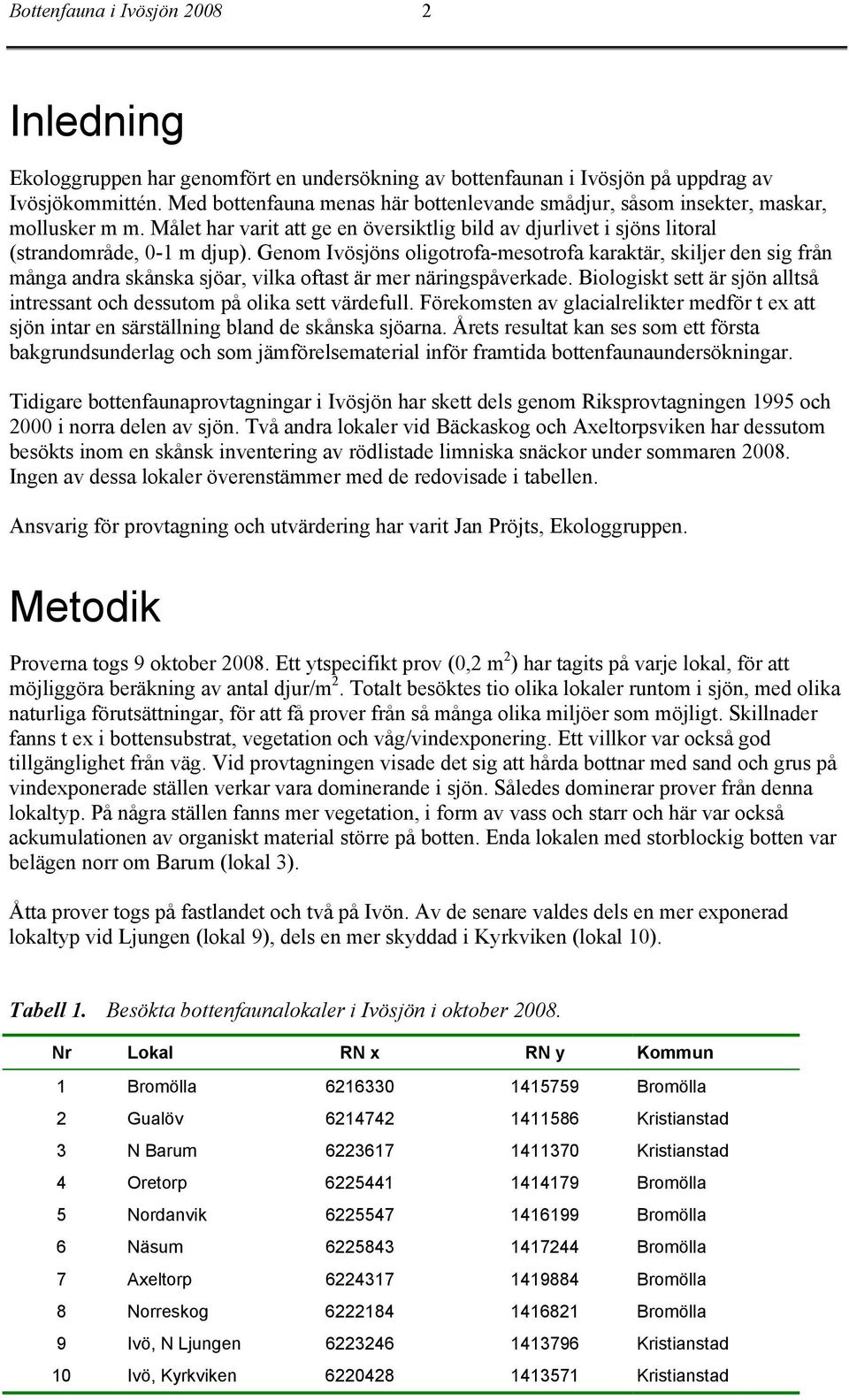 Genom Ivösjöns oligotrofamesotrofa karaktär, skiljer den sig från många andra skånska sjöar, vilka oftast är mer näringspåverkade.