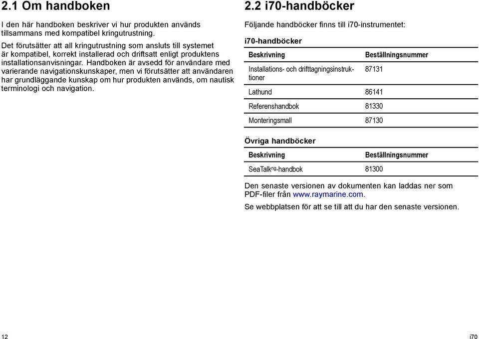 Handboken är avsedd för användare med varierande navigationskunskaper, men vi förutsätter att användaren har grundläggande kunskap om hur produkten används, om nautisk terminologi och navigation. 2.