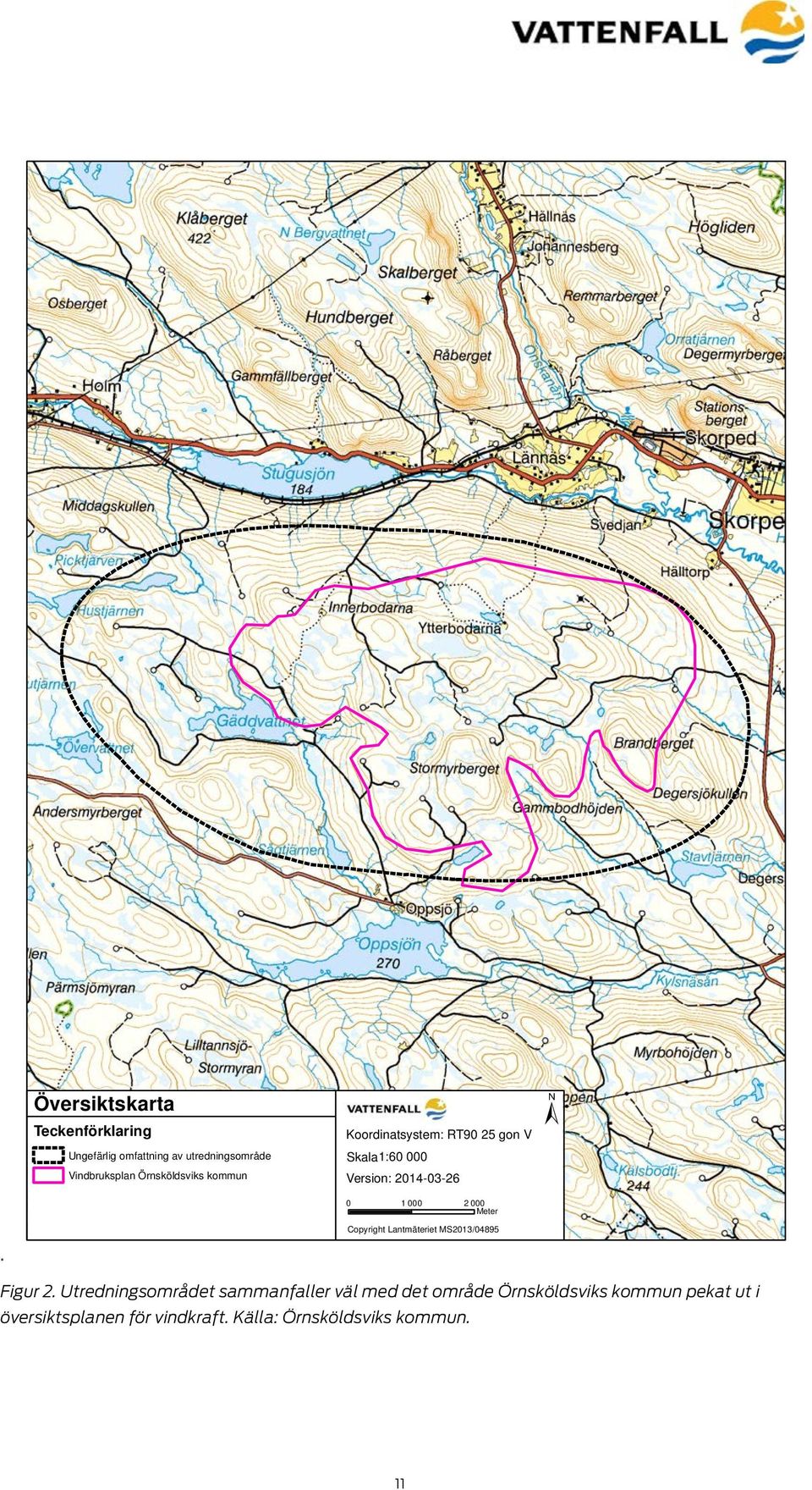 000 Meter Copyright Lantmäteriet MS2013/04895 ±. Figur 2.