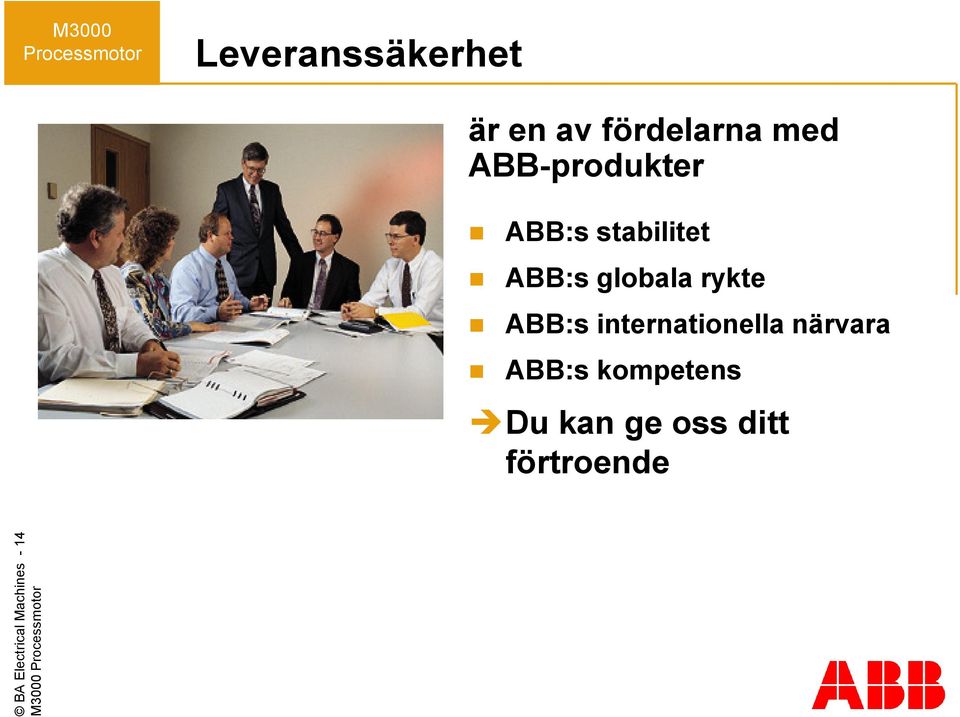 ABB:s internationella närvara ABB:s kompetens Du