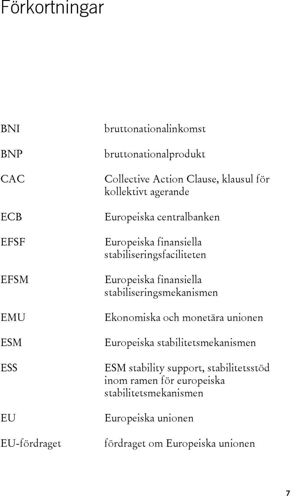 Europeiska finansiella stabiliseringsmekanismen Ekonomiska och monetära unionen Europeiska stabilitetsmekanismen ESM