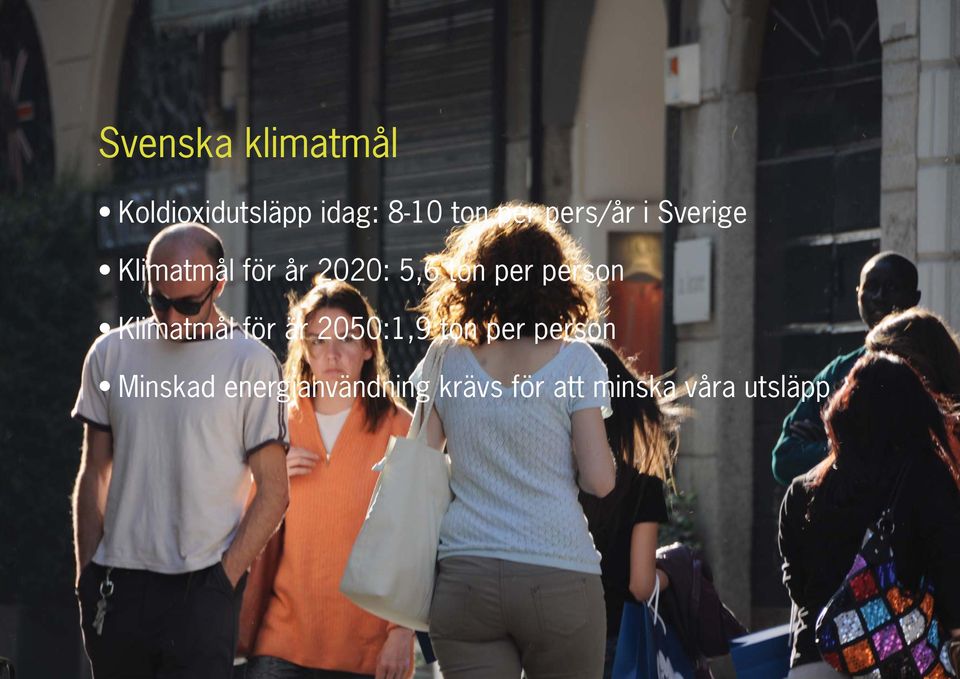 person Klimatmål för är 2050:1,9 ton per person