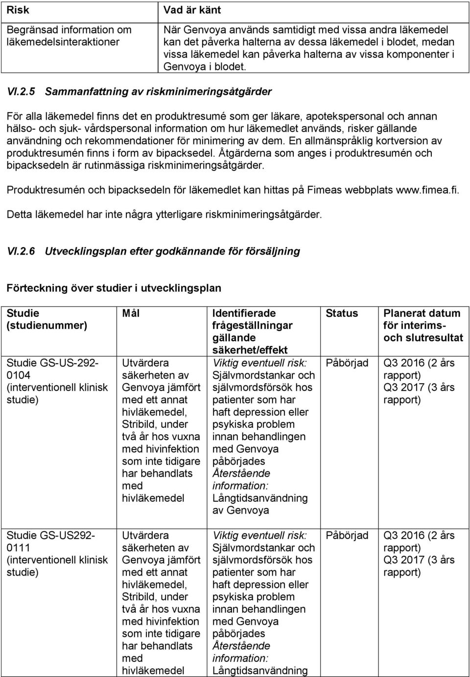 5 Sammanfattning av riskminimeringsåtgärder För alla läkemedel finns det en produktresumé som ger läkare, apotekspersonal och annan hälso- och sjuk- vårdspersonal information om hur läkemedlet