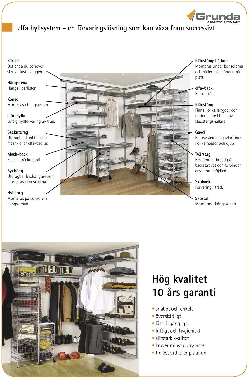 Hög kvalitet 10 års garanti. elfa hyllsystem - en förvaringslösning som kan  växa fram successivt - PDF Free Download