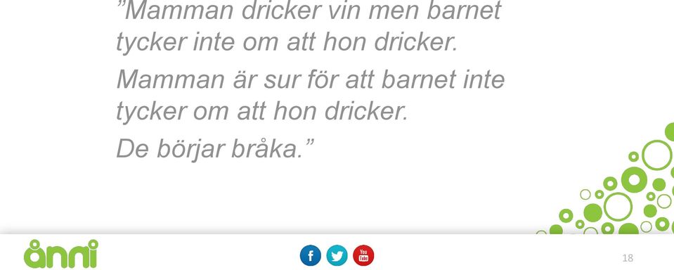 Mamman är sur för att barnet inte