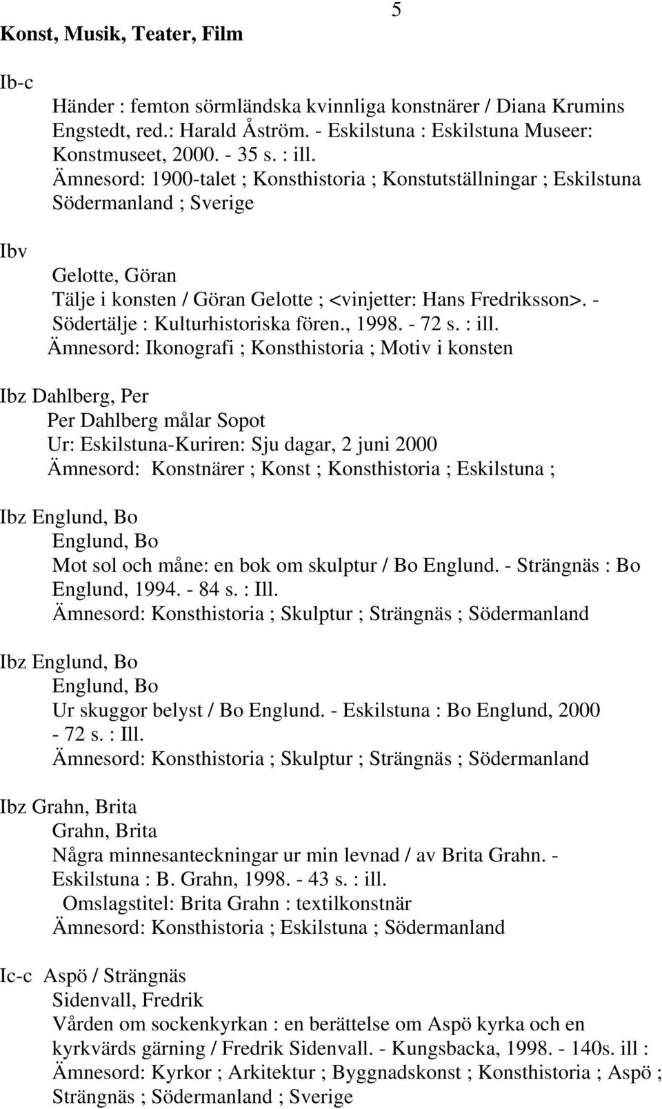 - Södertälje : Kulturhistoriska fören., 1998. - 72 s. : ill.