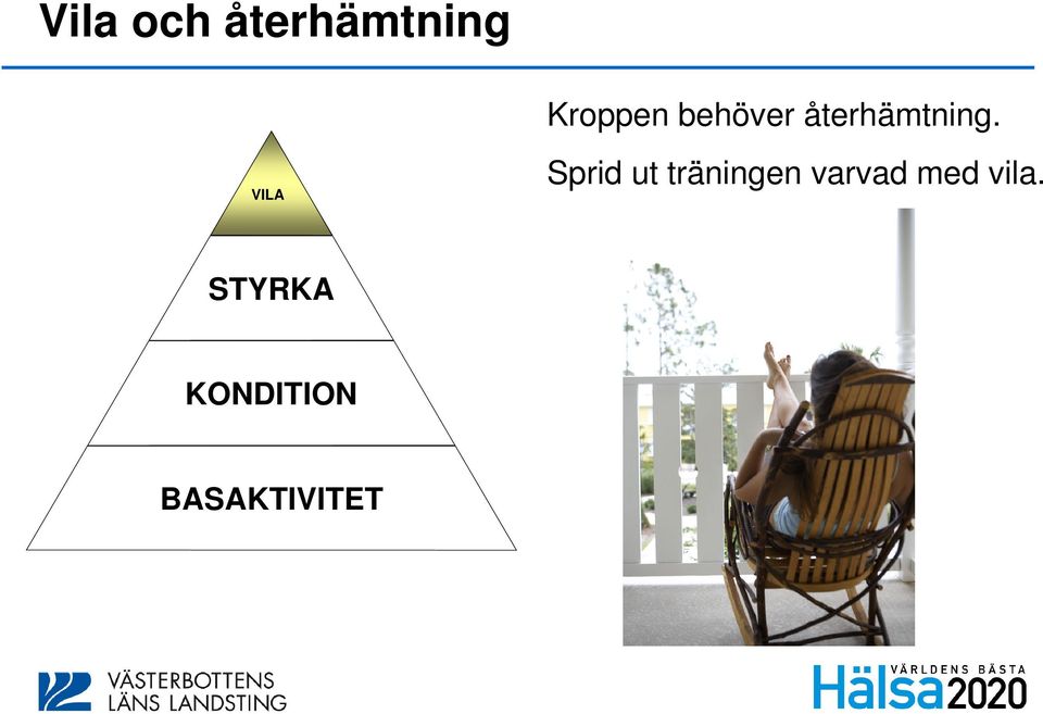 VILA Sprid ut träningen varvad