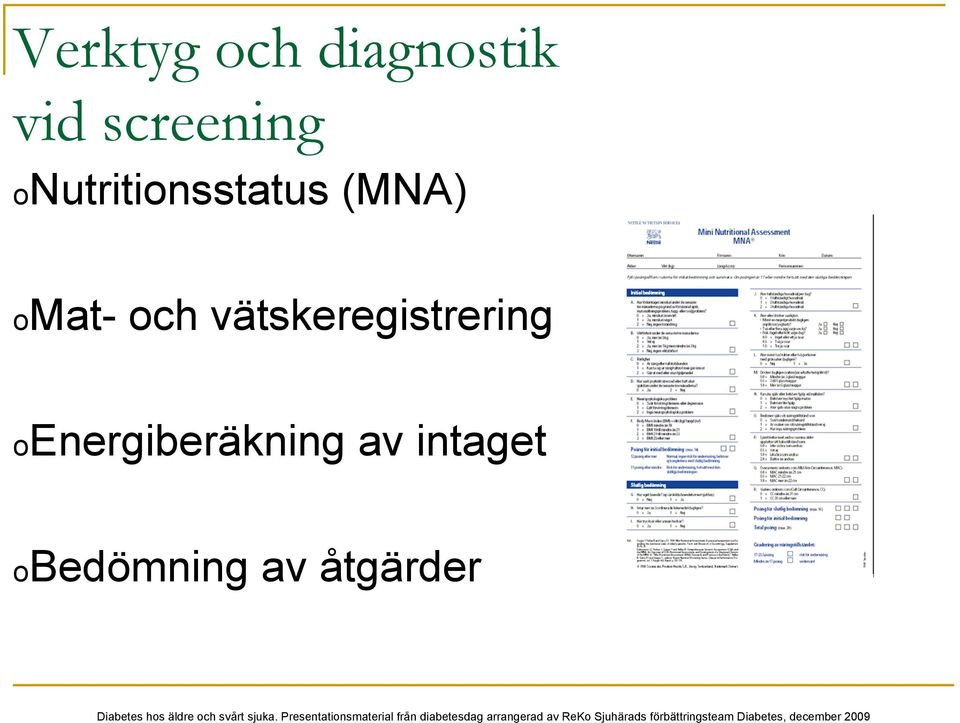 omat- och vätskeregistrering