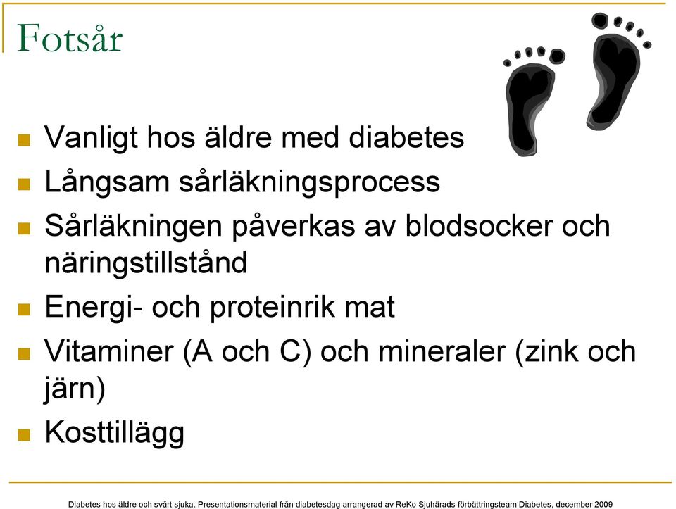 blodsocker och näringstillstånd Energi- och