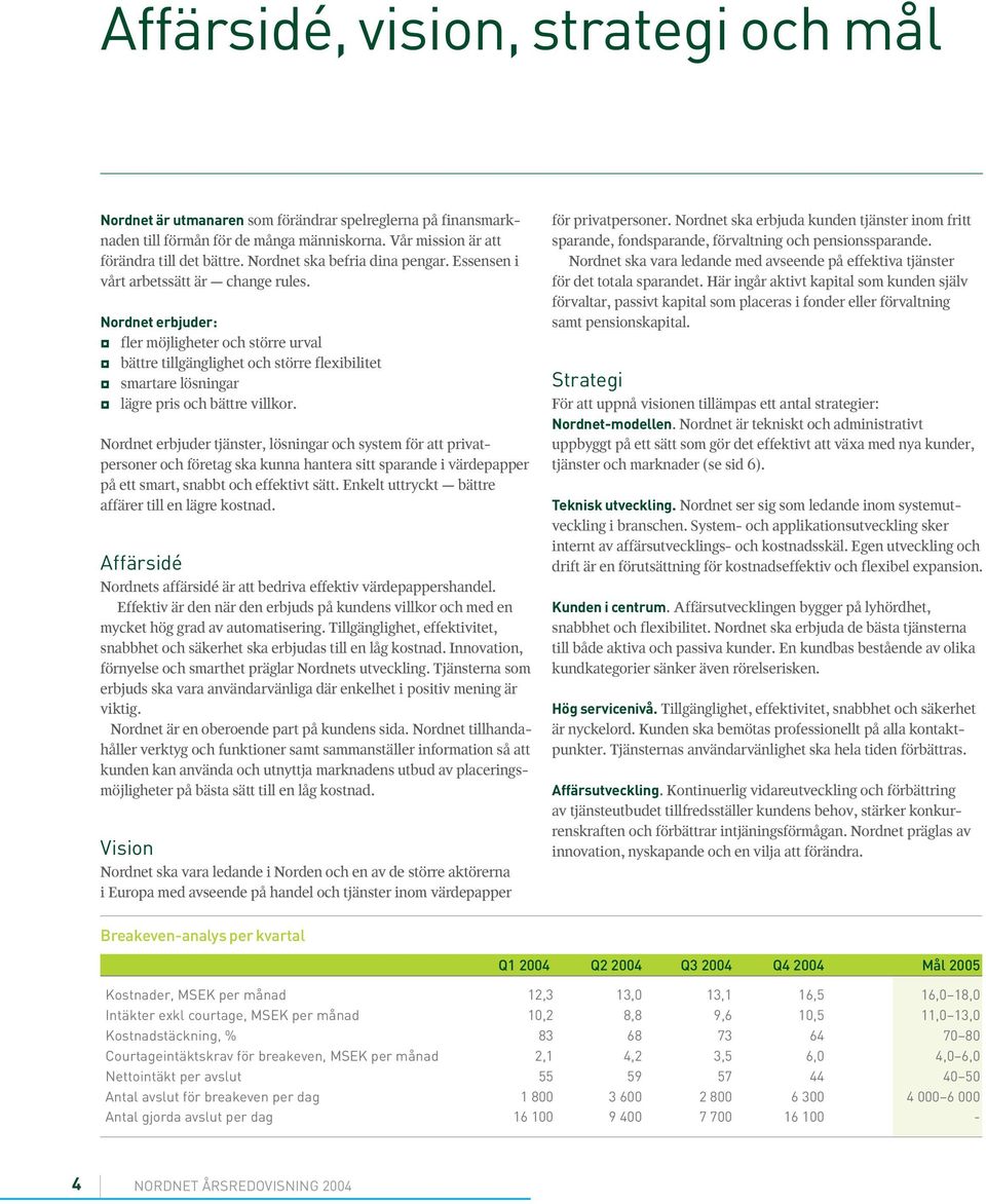 Nordnet erbjuder: fler möjligheter och större urval bättre tillgänglighet och större flexibilitet smartare lösningar lägre pris och bättre villkor.