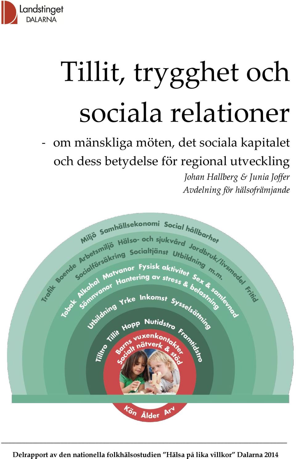Hallberg & Junia Joffer Avdelning för hälsofrämjande Delrapport av