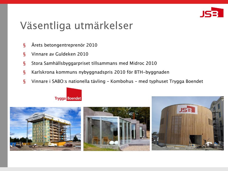 2010 Karlskrona kommuns nybyggnadspris 2010 för BTH-byggnaden
